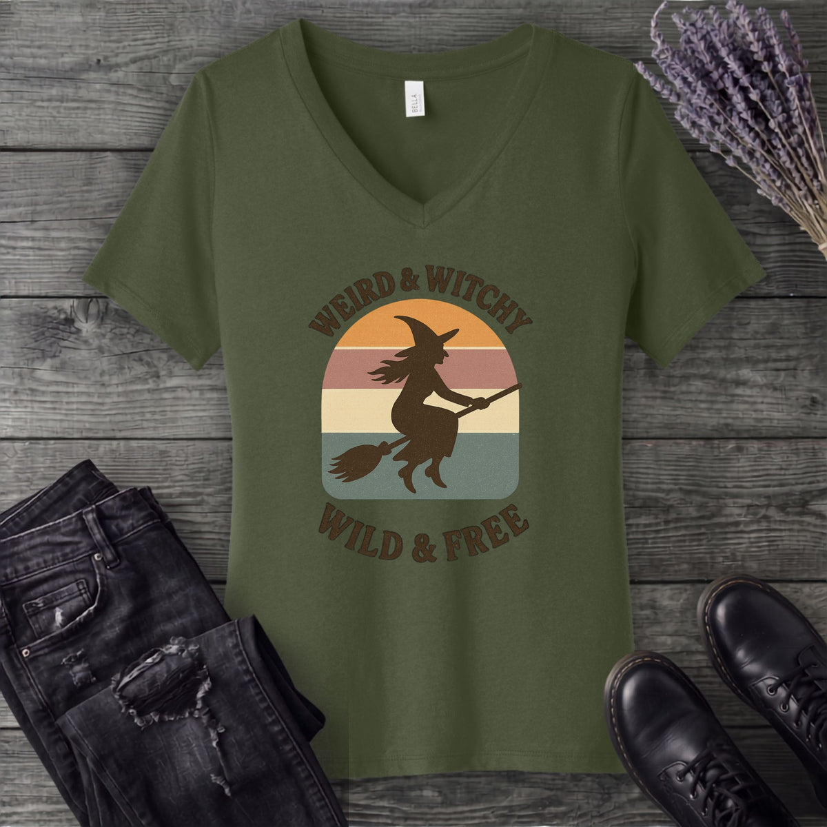 Weird Witchy Wild Free V-Neck T-Shirt
