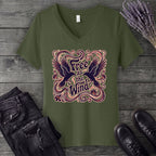 Free As The Wind Crows V-Neck T-Shirt