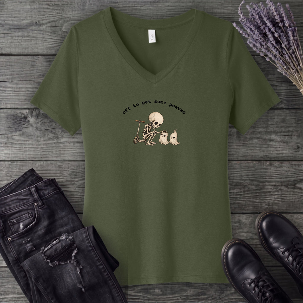Off To Pet Some Peeves V-Neck T-Shirt