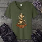 Death Before Decaf V-Neck T-Shirt