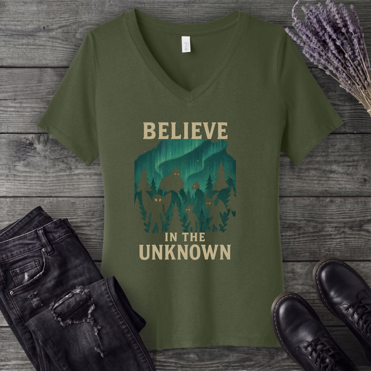 Believe In The Unknown V-Neck T-Shirt