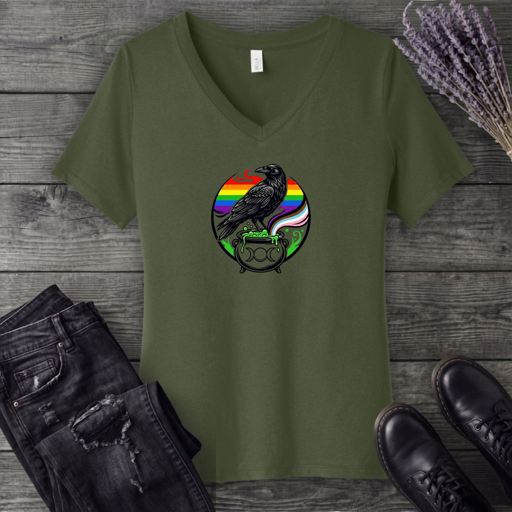 Raven Pride V-Neck T-Shirt