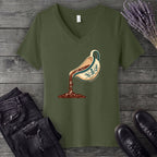 Skeleton Gravy Boat V-Neck T-Shirt