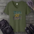 Feral And Femme V-Neck T-Shirt