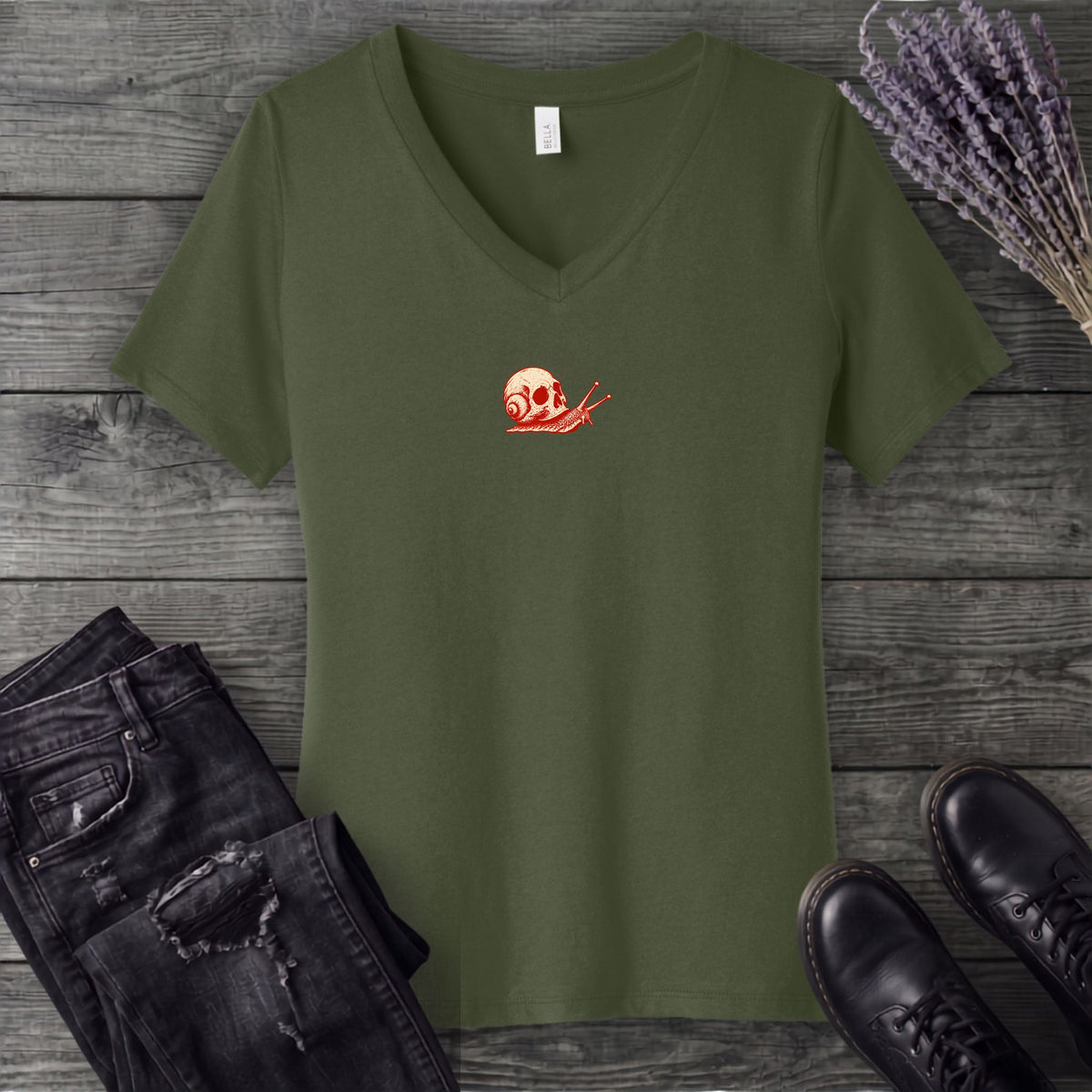 Snail's Pace V-Neck T-Shirt