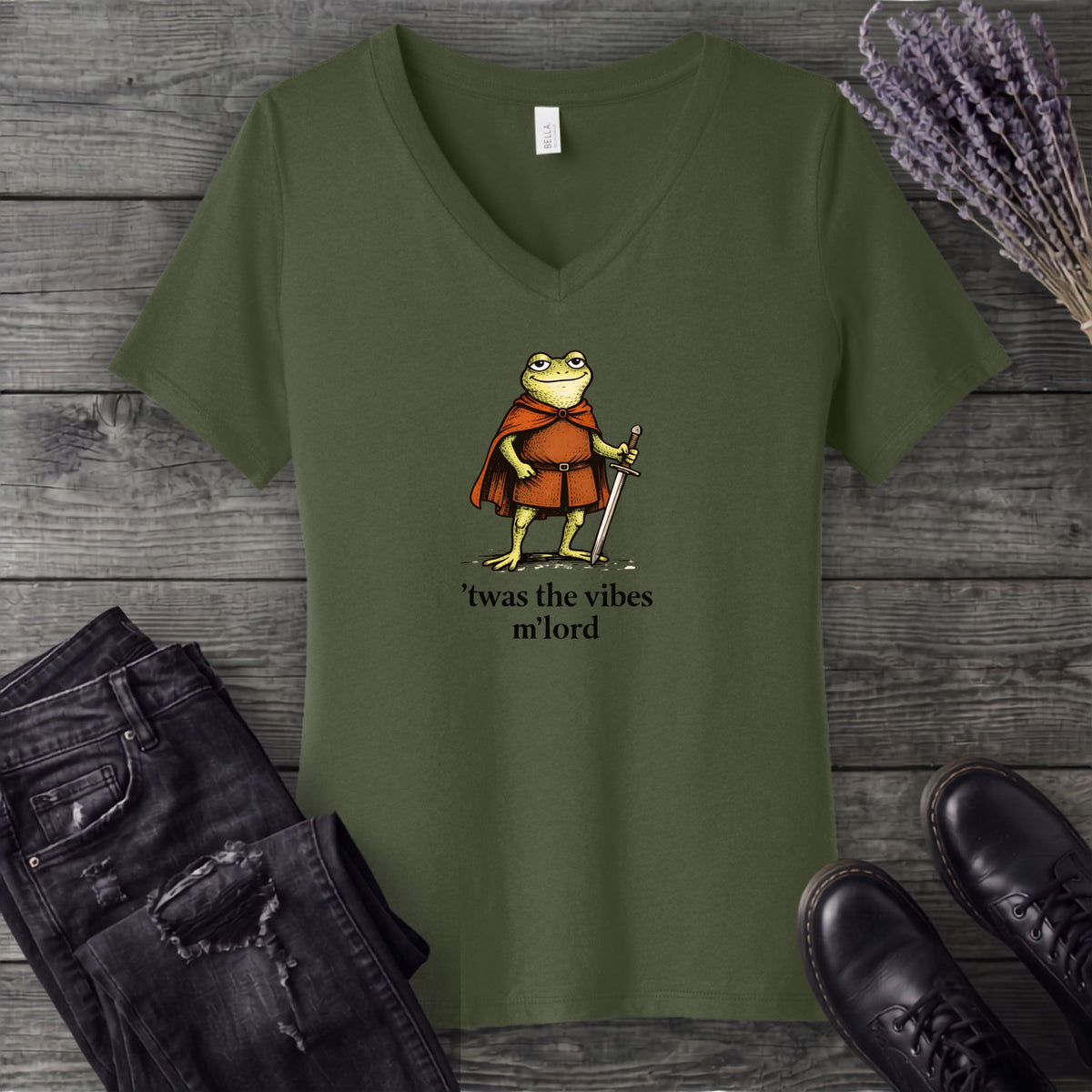 Twas The Vibes V-Neck T-Shirt