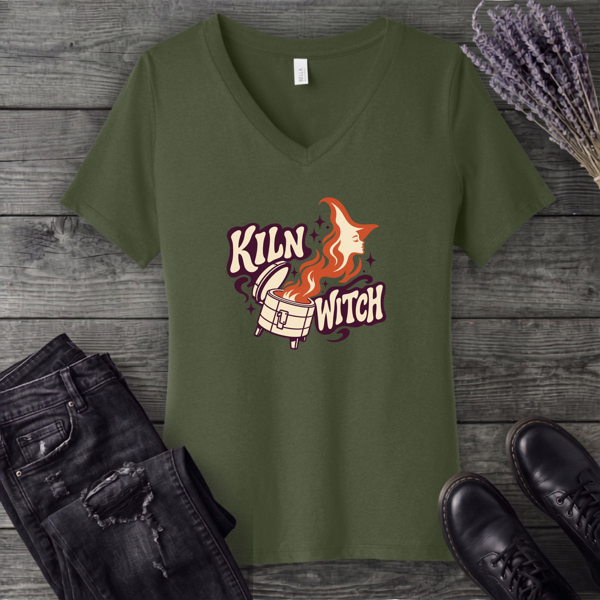 Kiln Witch V-Neck T-Shirt