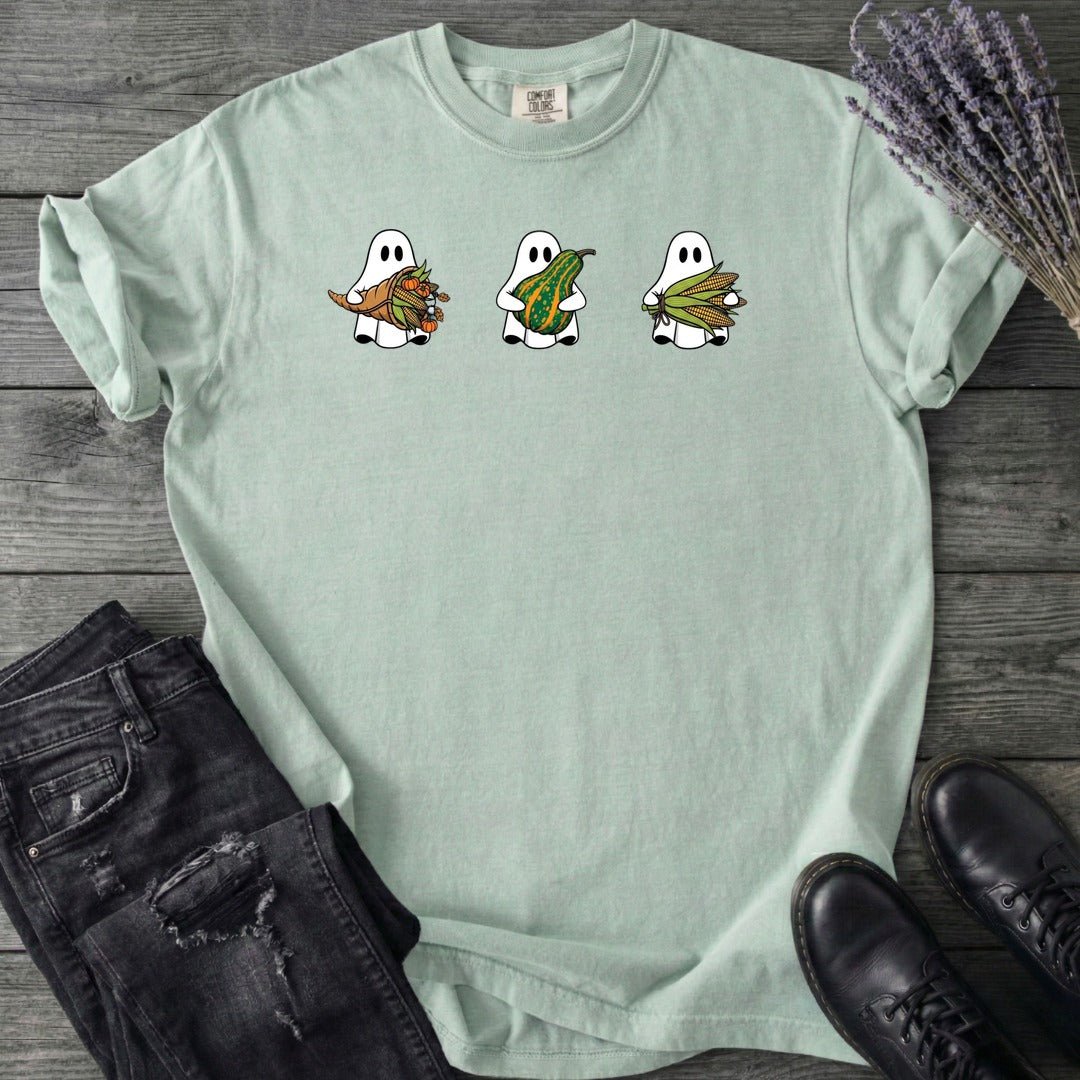 Ghosts Autumn Gourds T-Shirt