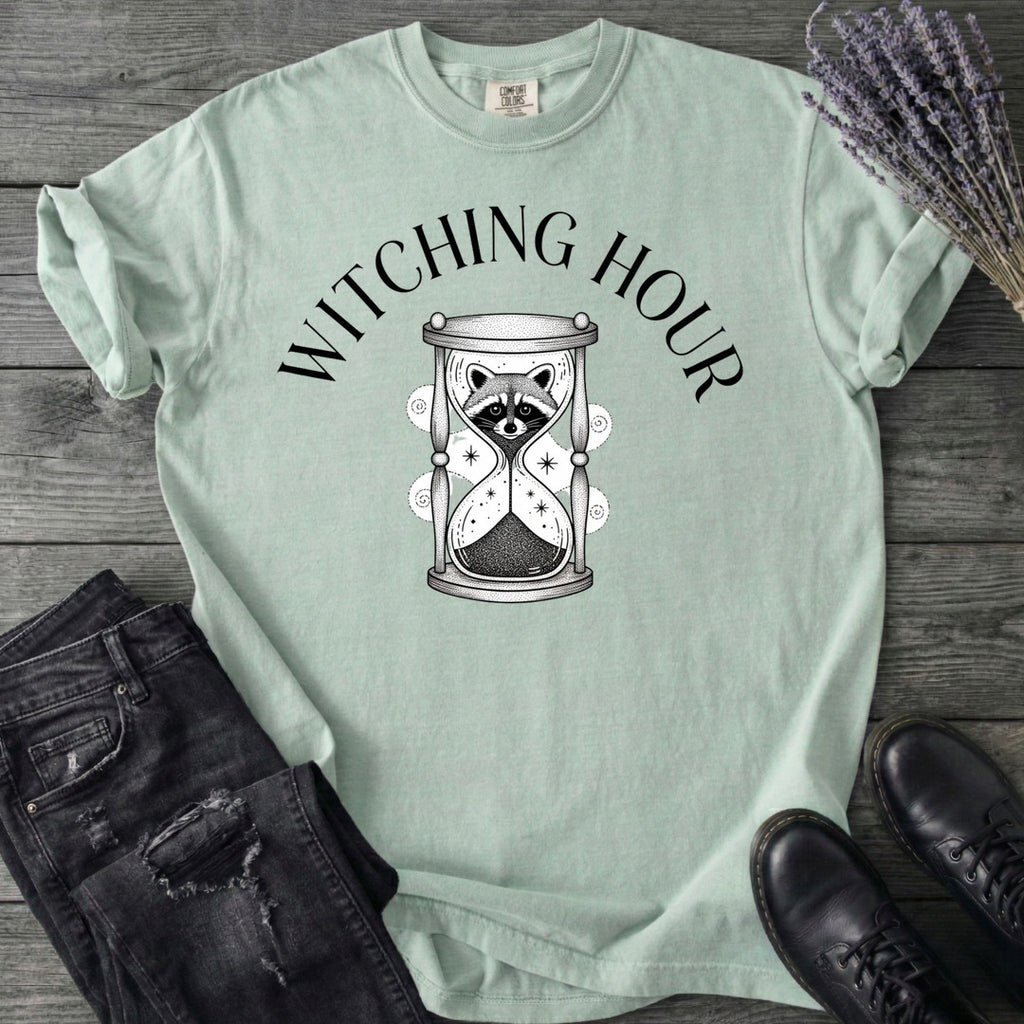 Witching Hour Raccoon Hourglass T-Shirt