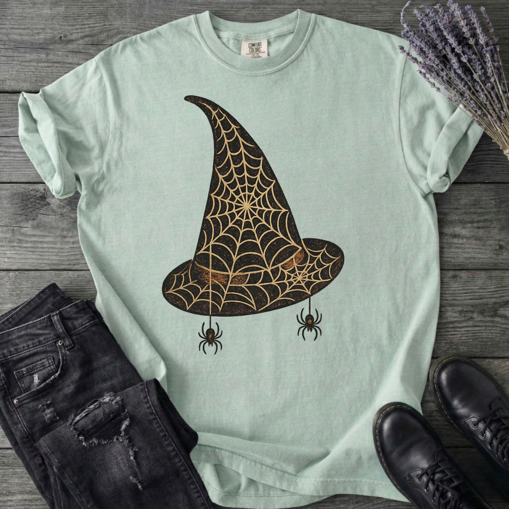Spiderweb Witch Hat T-Shirt