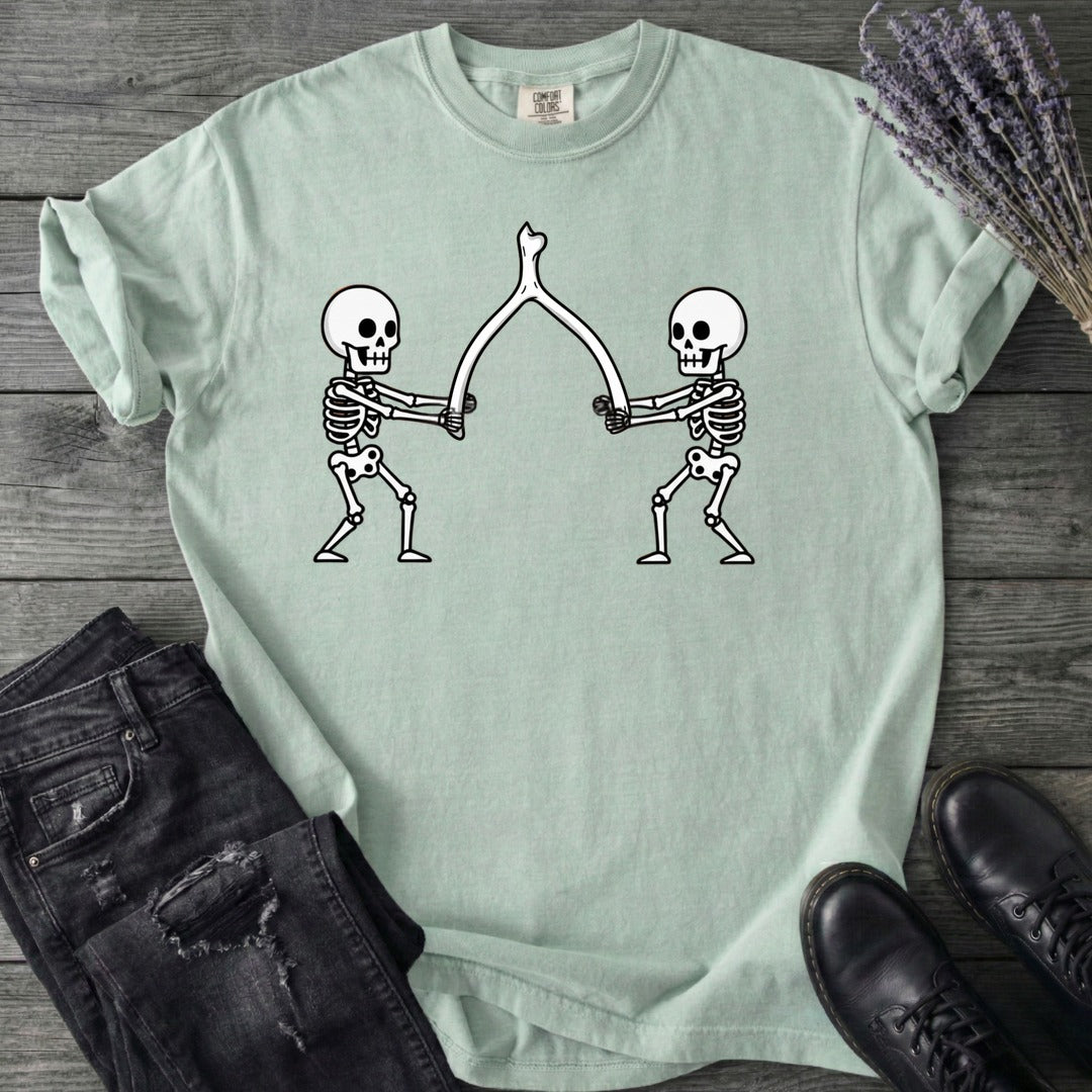 Skeleton Wishbone Pull T-Shirt