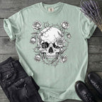 Macabre Floral Skull T-Shirt