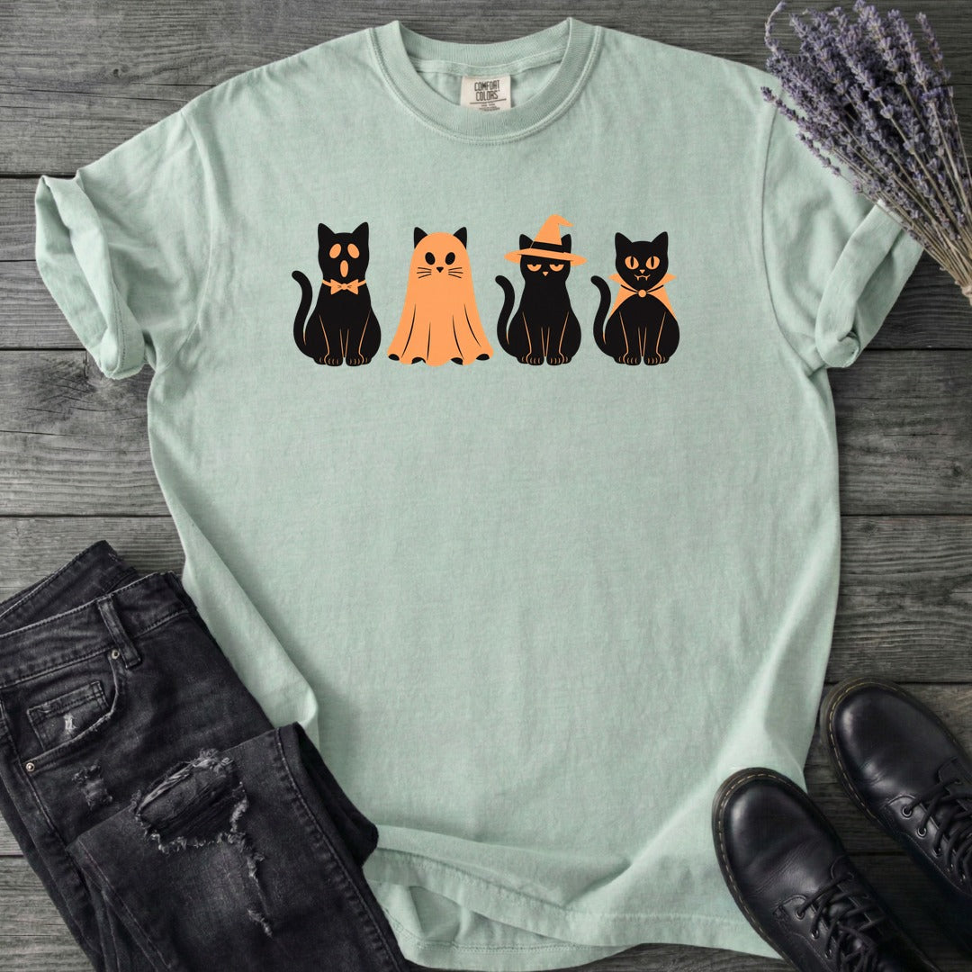 Black Cat Costume Party T-Shirt