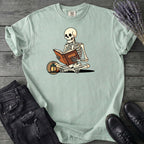 Skeleton Reading T-Shirt