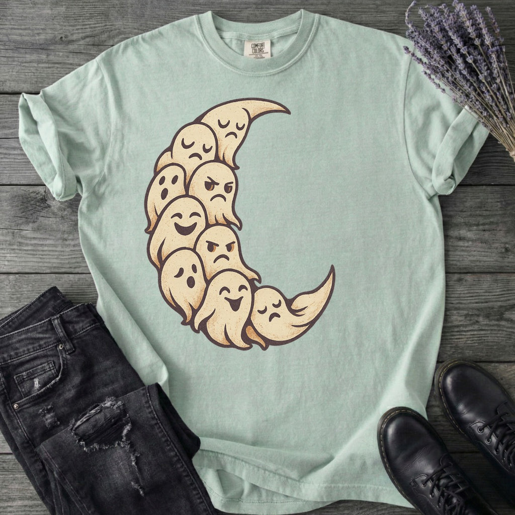 crescent moon ghosts T-Shirt