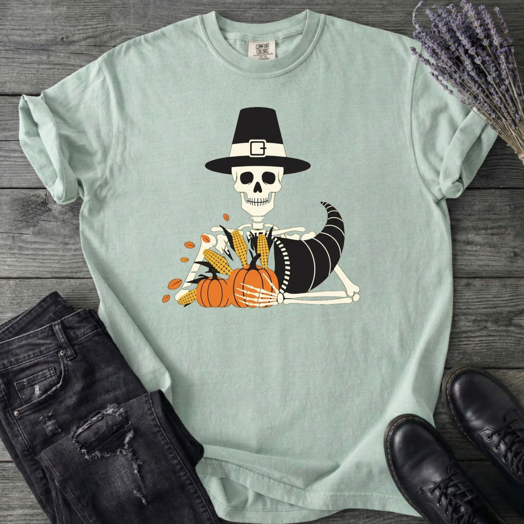 Pilgrim Skeleton Cornucopia T-Shirt