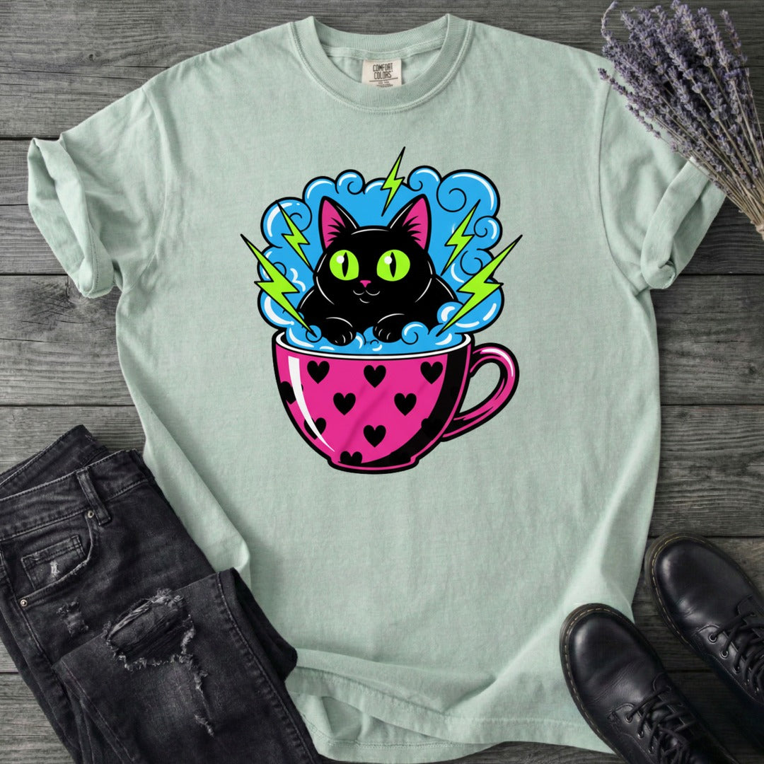Cat Heart Mug Y2k 90s T-Shirt