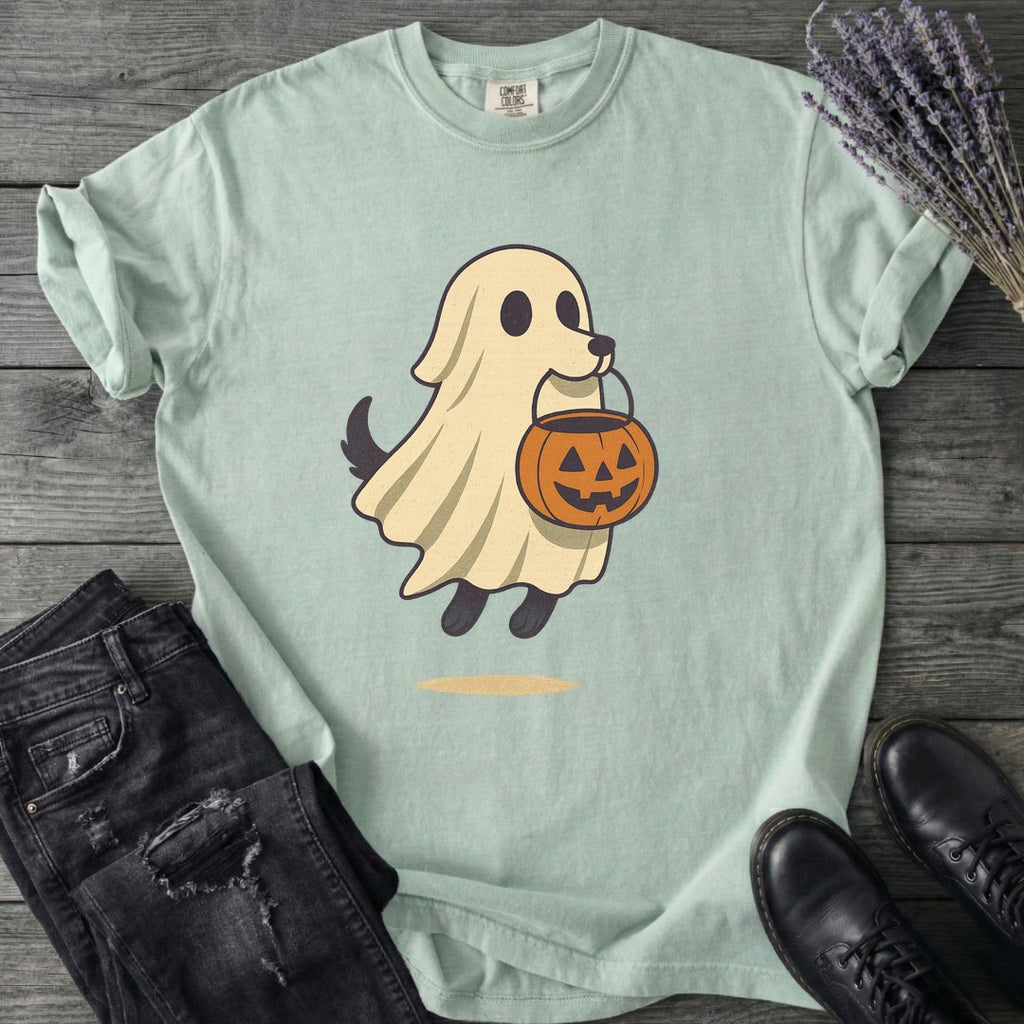 Ghost Dog Trick-Or-Treating T-Shirt