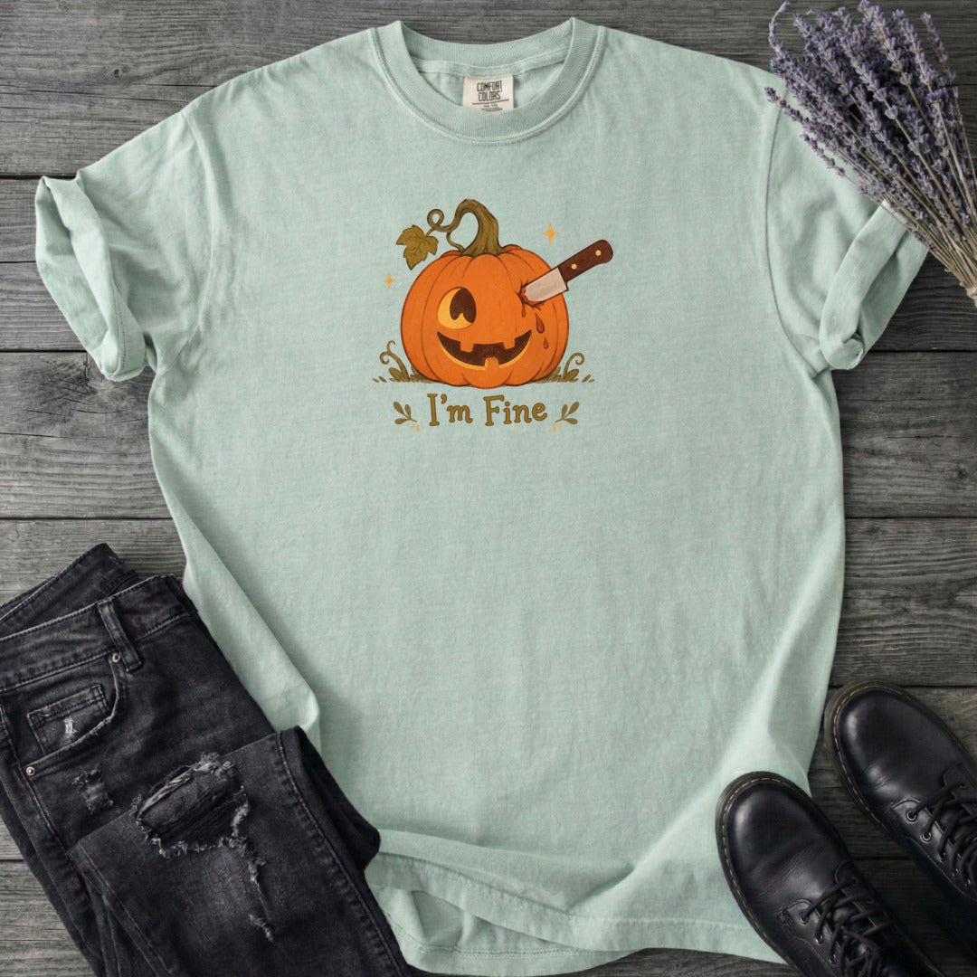 Jack-O-Lantern I'm Fine T-Shirt