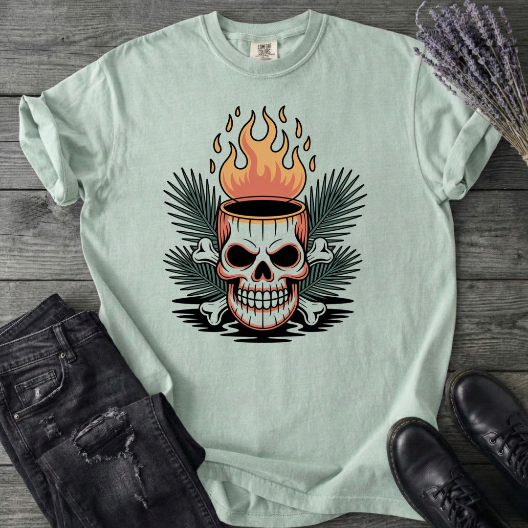 Tiki Skull Drink T-Shirt