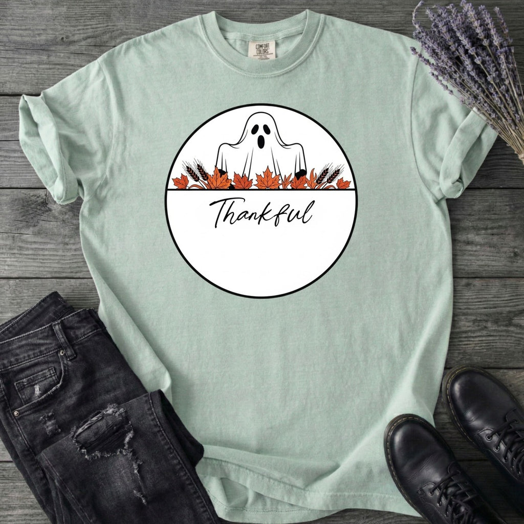 Ghost Thankful Badge T-Shirt