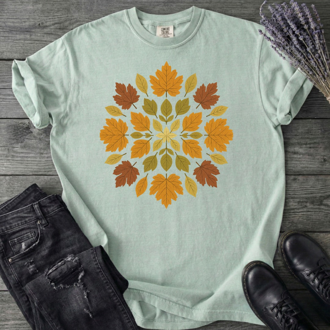 autumn leaves mandala T-Shirt