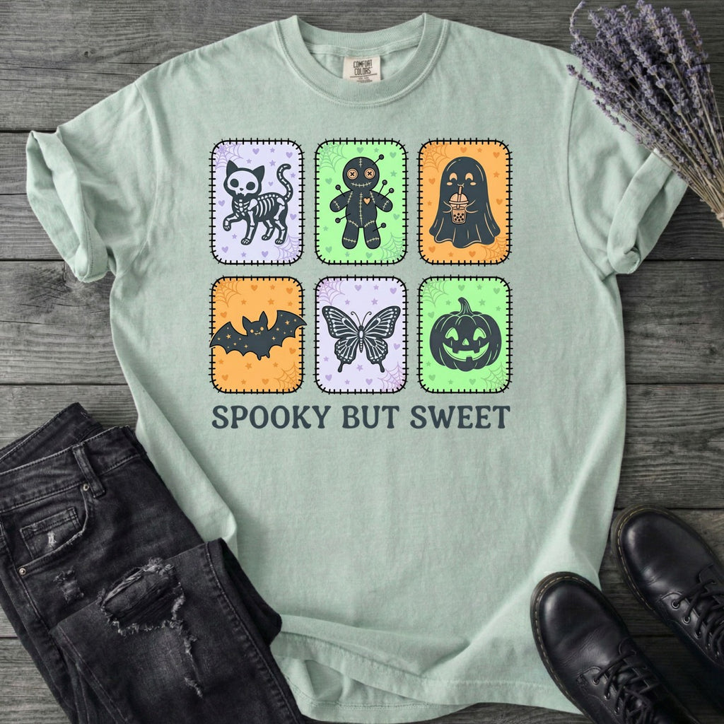 Spooky But Sweet Grid T-Shirt