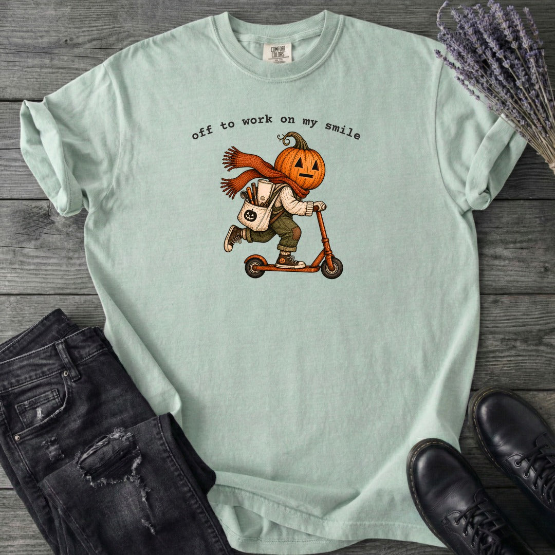Off To Work On My Smile T-Shirt