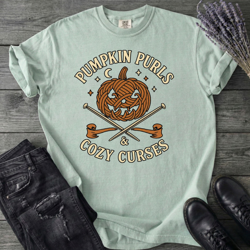 Pumpkin Purls And Cozy Curses T-Shirt