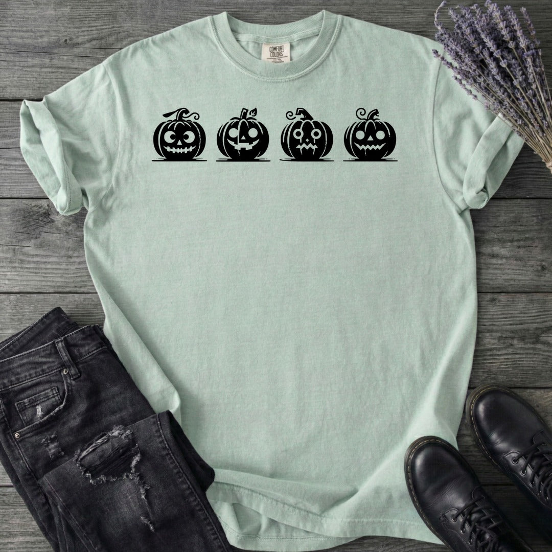 Four Jack-O-Lanterns T-Shirt