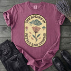 She Speaks In Petals And Storms T-Shirt