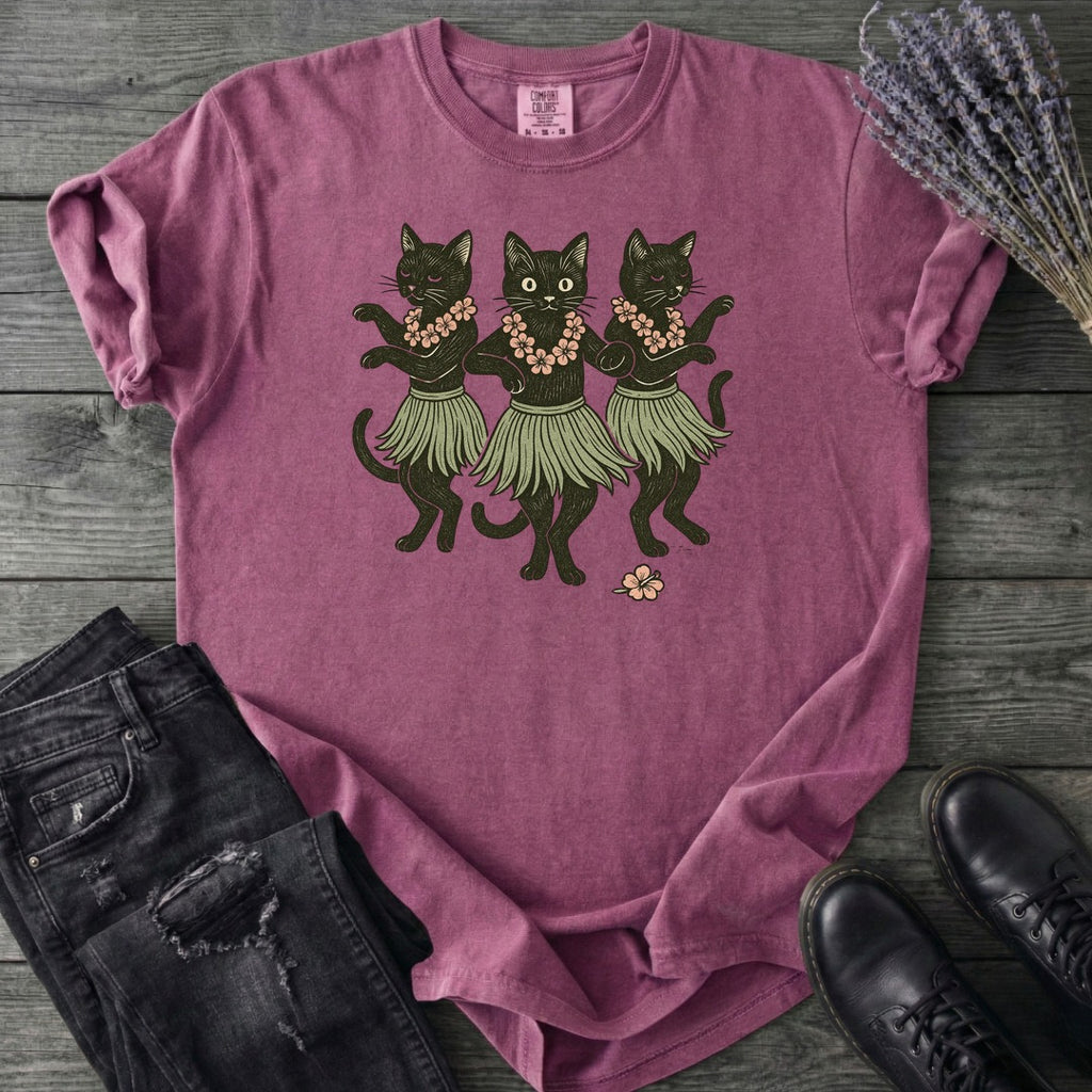 Hula Black Cats T-Shirt