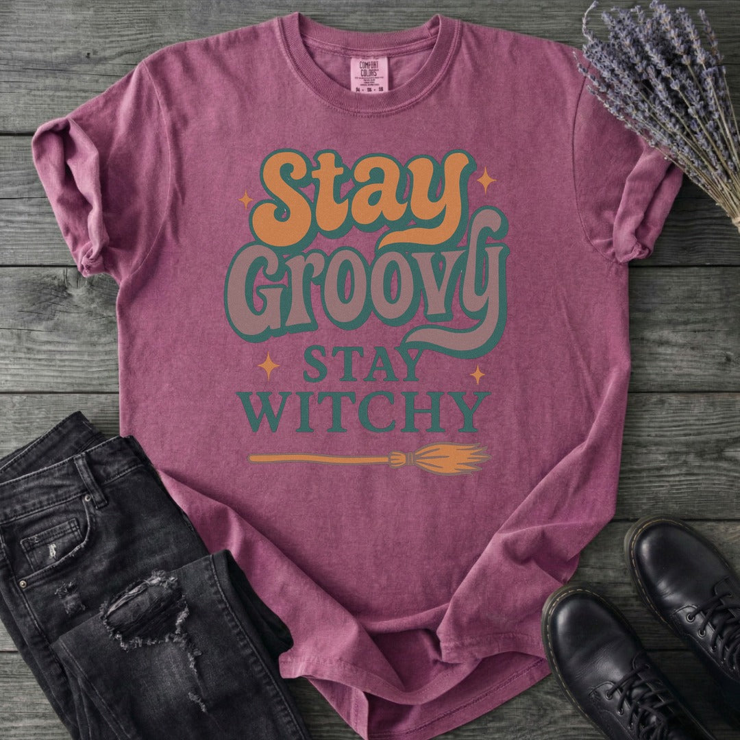 Stay Groovy Stay Witchy T-Shirt