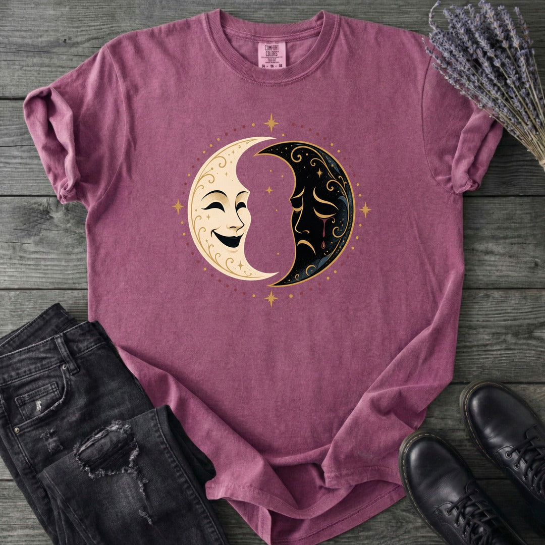 Comedy Tragedy Moons T-Shirt