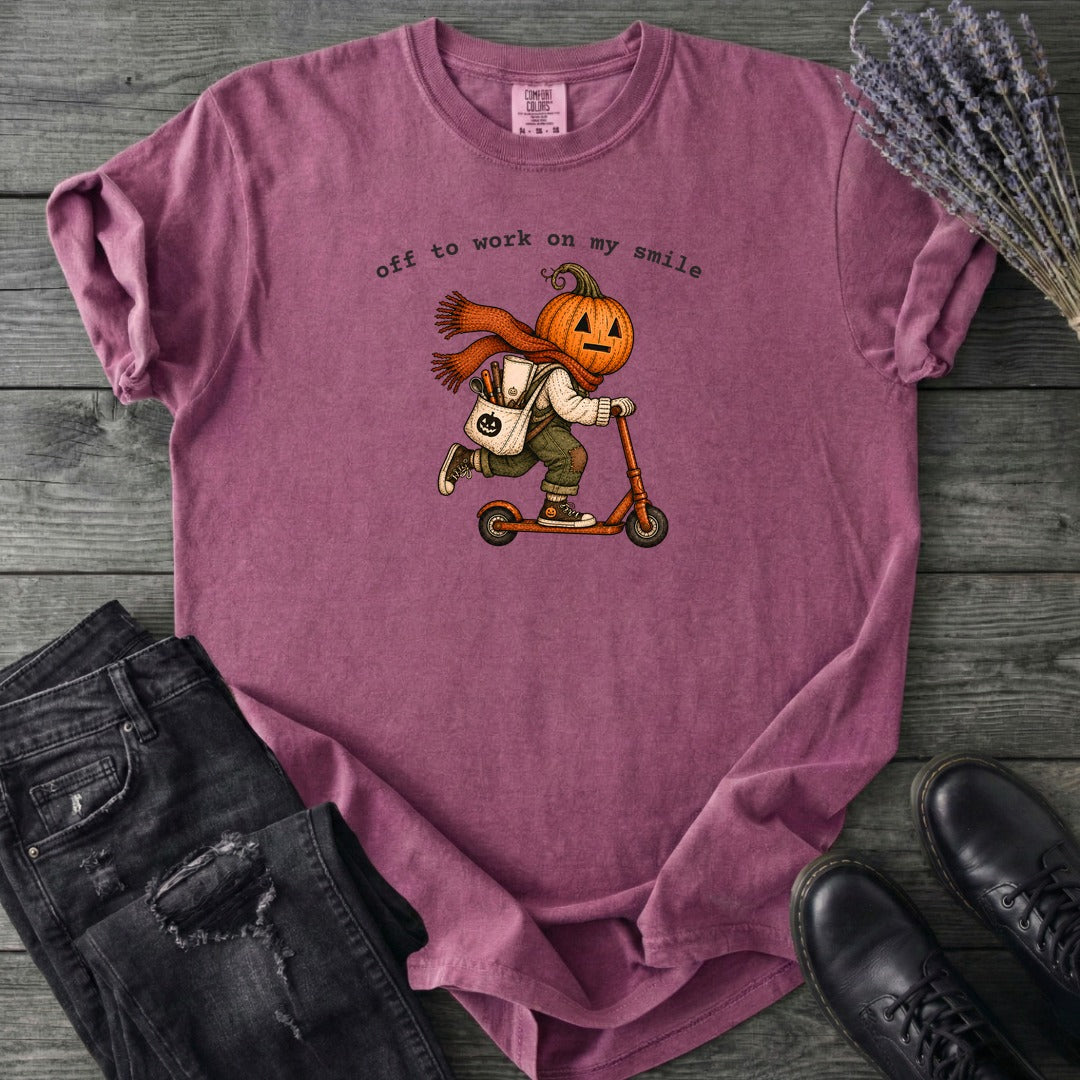 Off To Work On My Smile T-Shirt