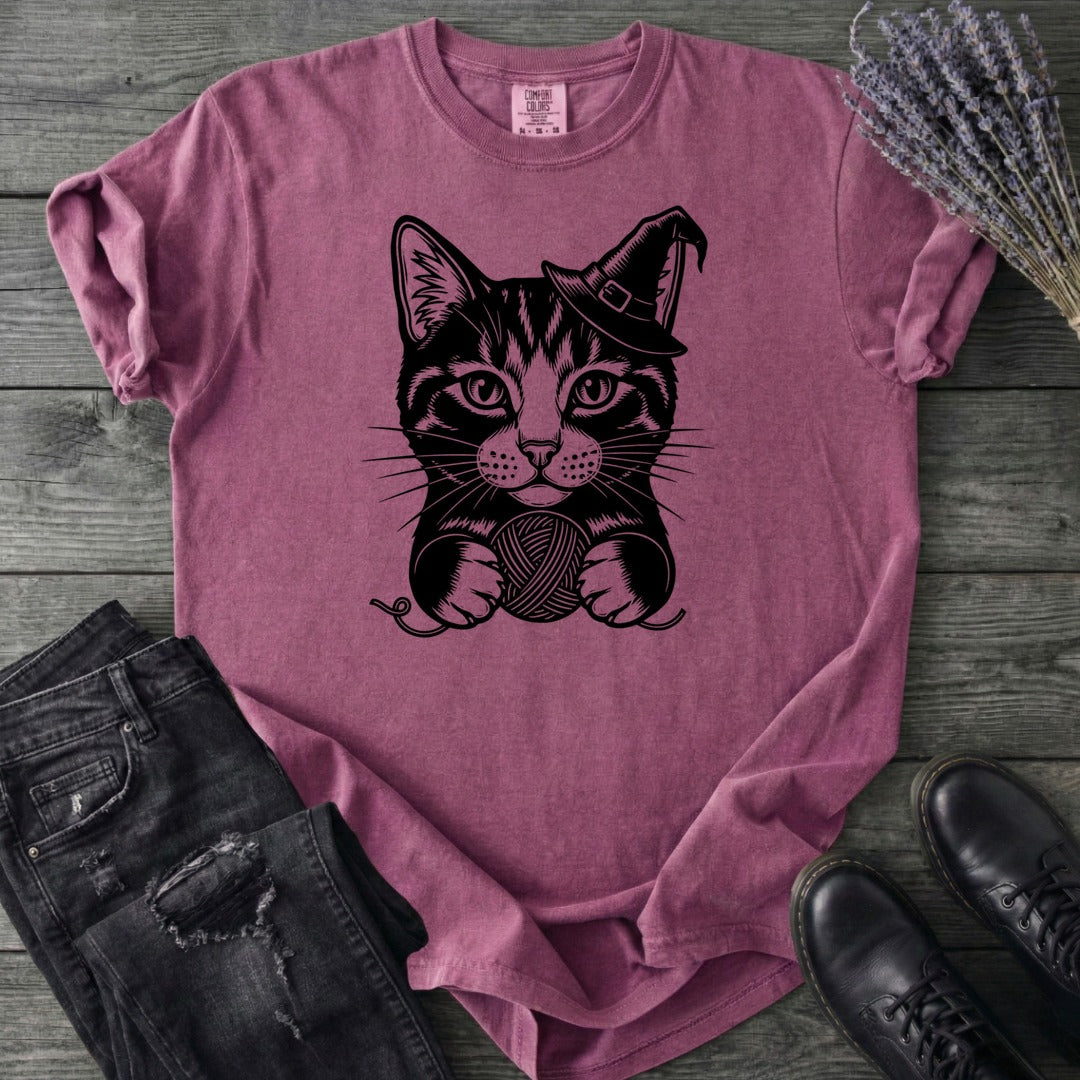 Witchy Yarn Cat T-Shirt