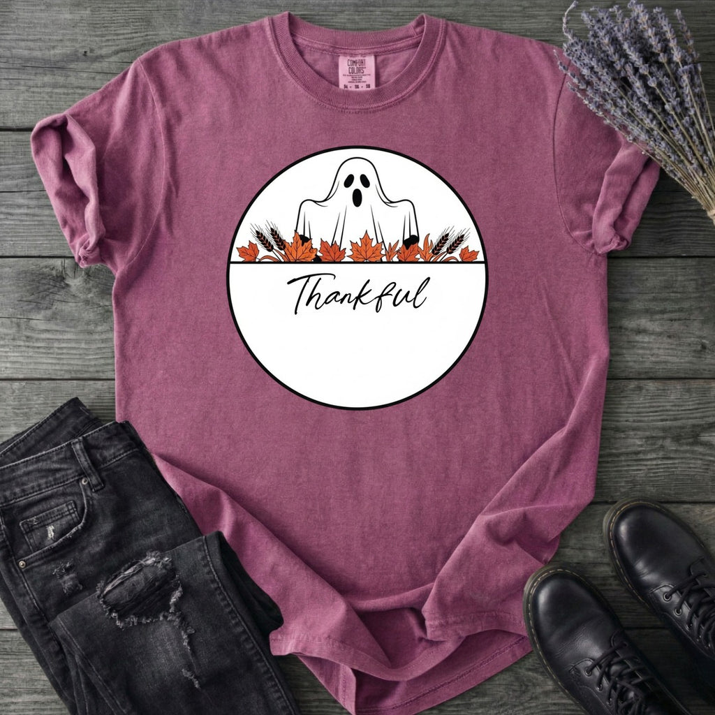 Ghost Thankful Badge T-Shirt
