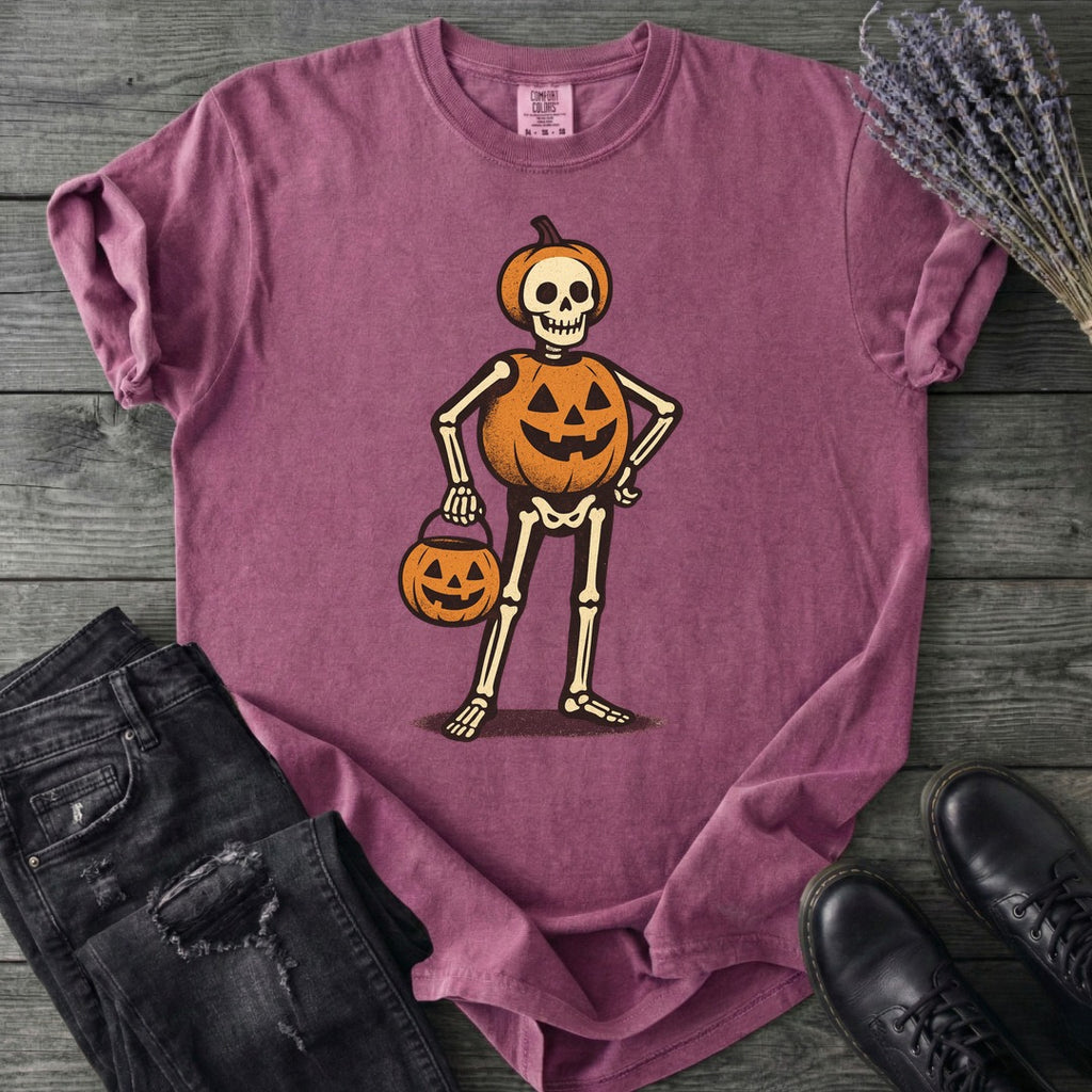 Skeleton Jack O Lantern Costume T-Shirt