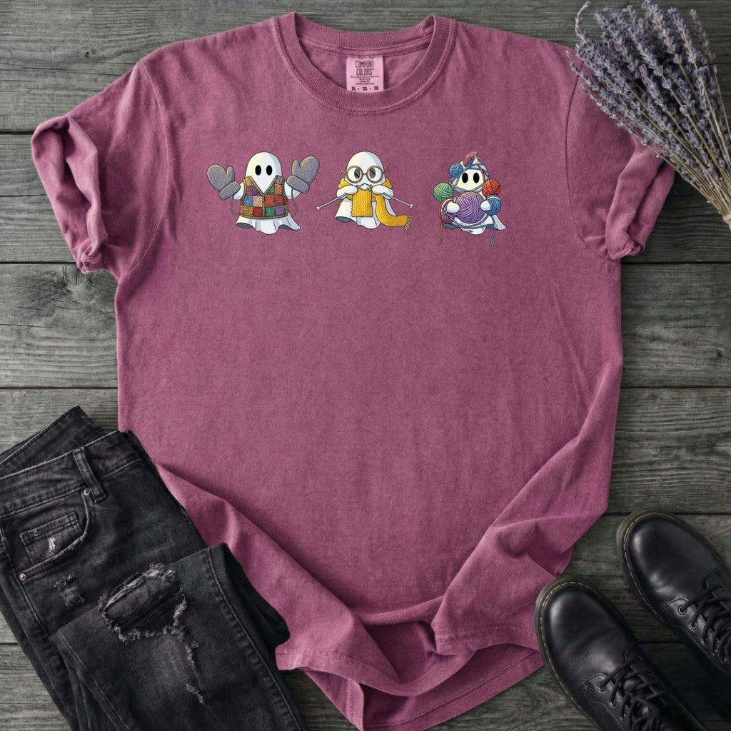 ghost_trio_knitting T-Shirt