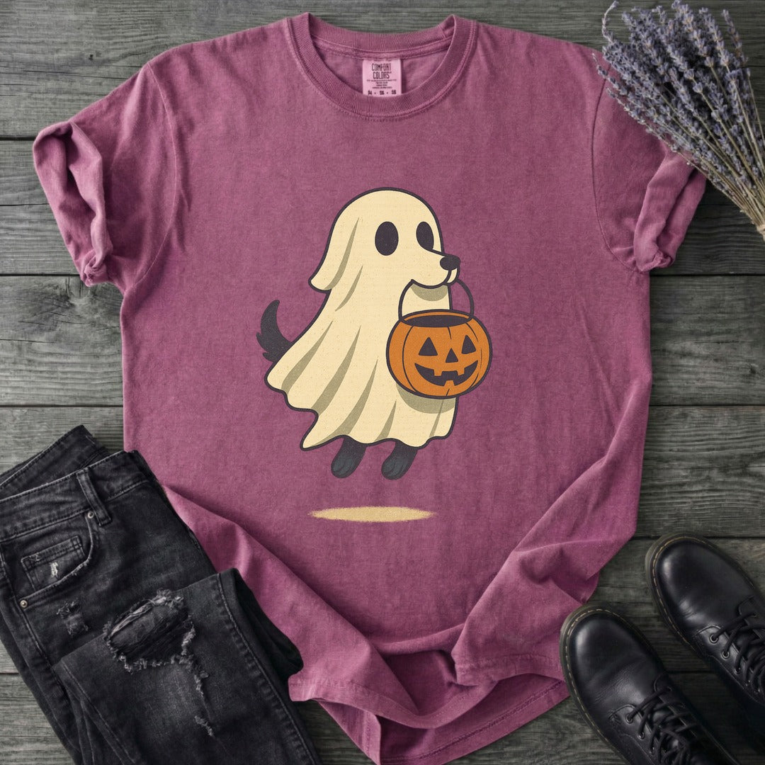 Ghost Dog Trick-Or-Treating T-Shirt