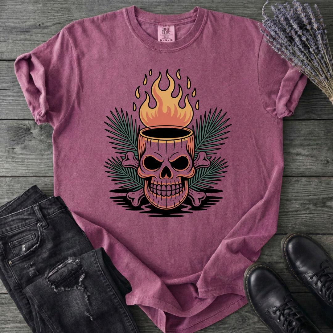 Tiki Skull Drink T-Shirt