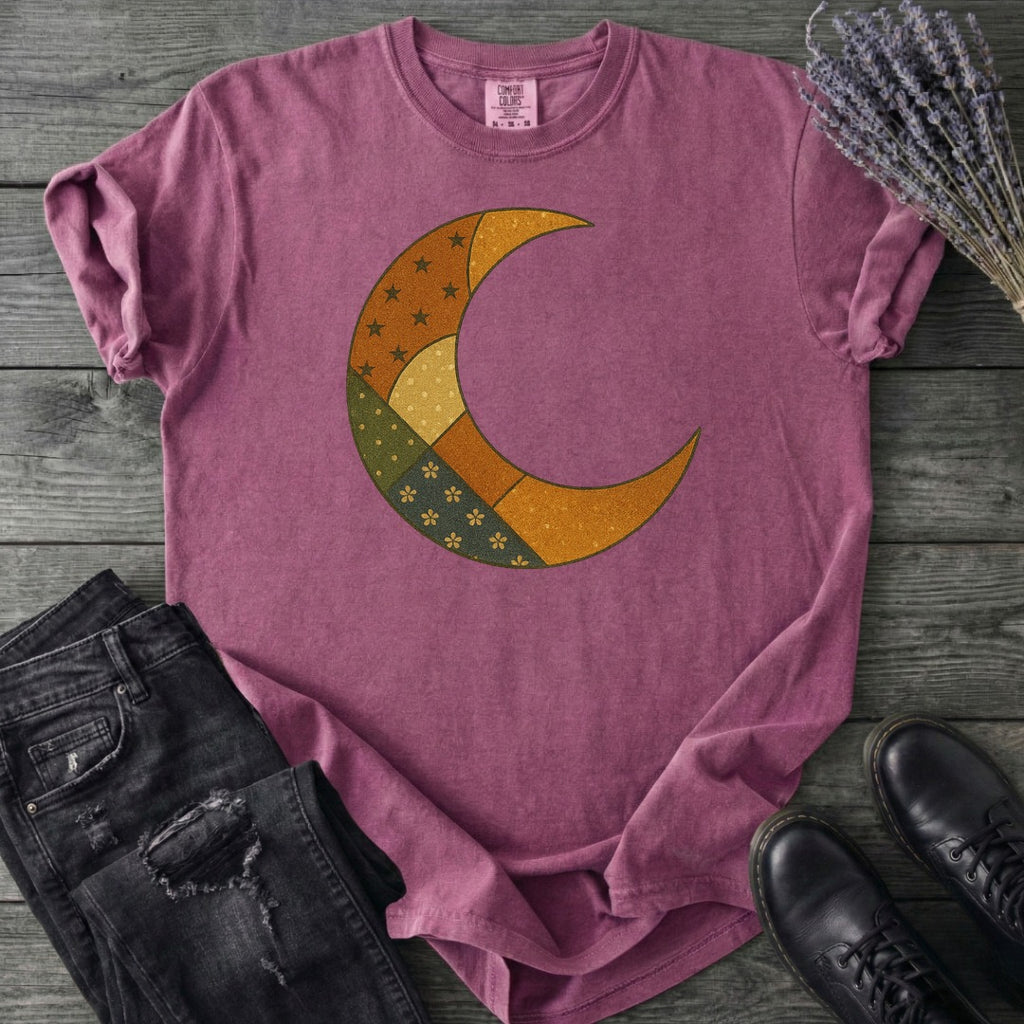 Patchwork Crescent Moon T-Shirt