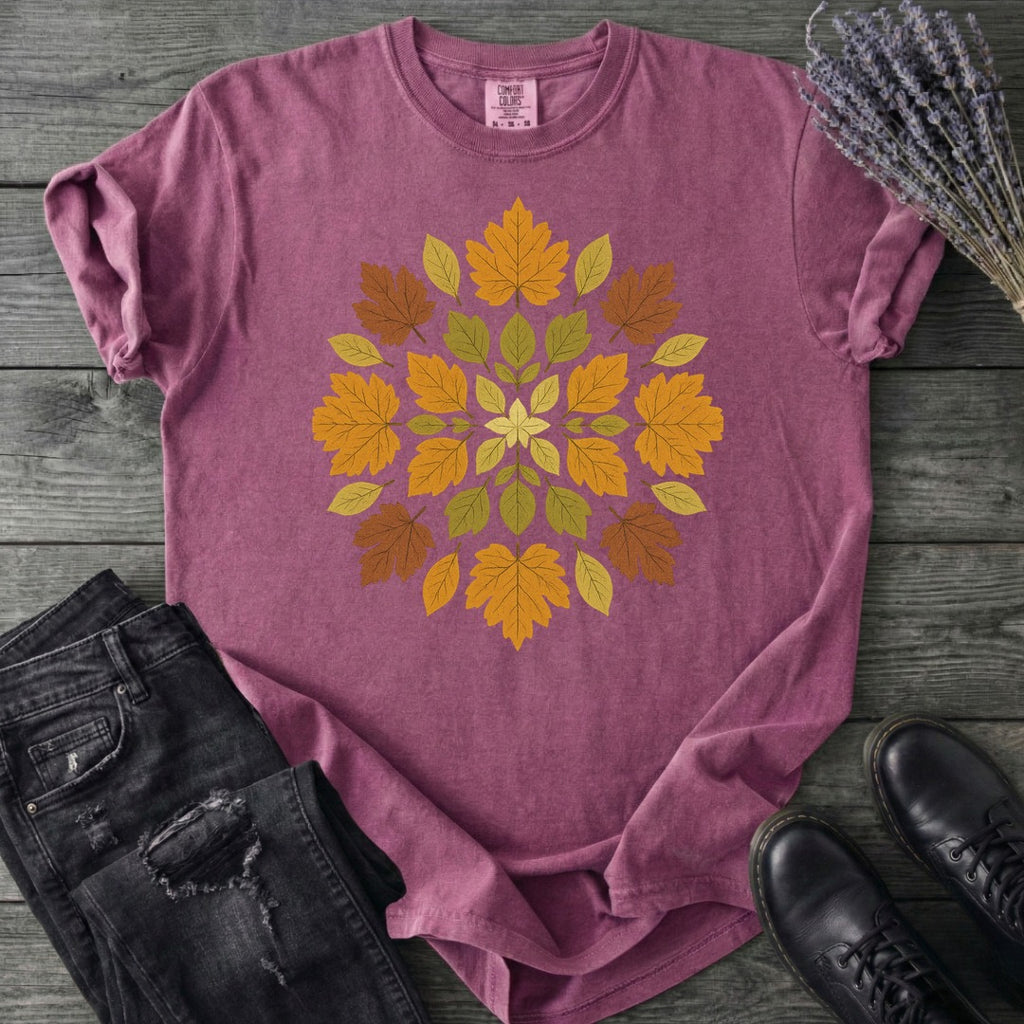 autumn leaves mandala T-Shirt