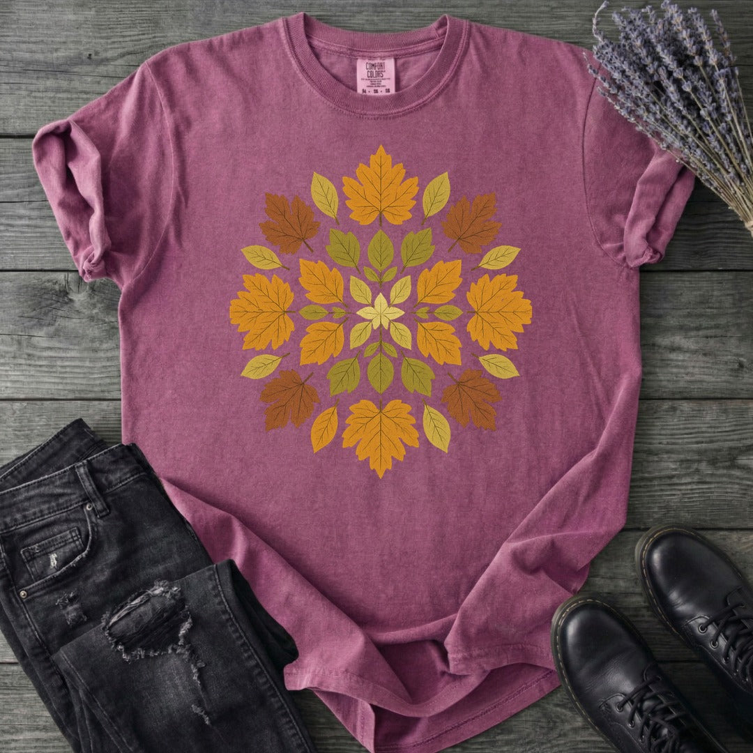 autumn leaves mandala T-Shirt