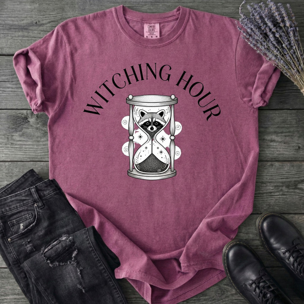 Witching Hour Raccoon Hourglass T-Shirt