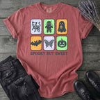 Spooky But Sweet Grid T-Shirt