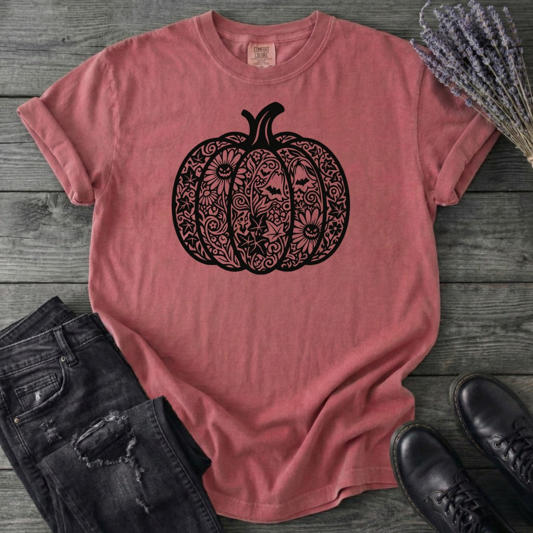 Linocut Pumpkin T-Shirt