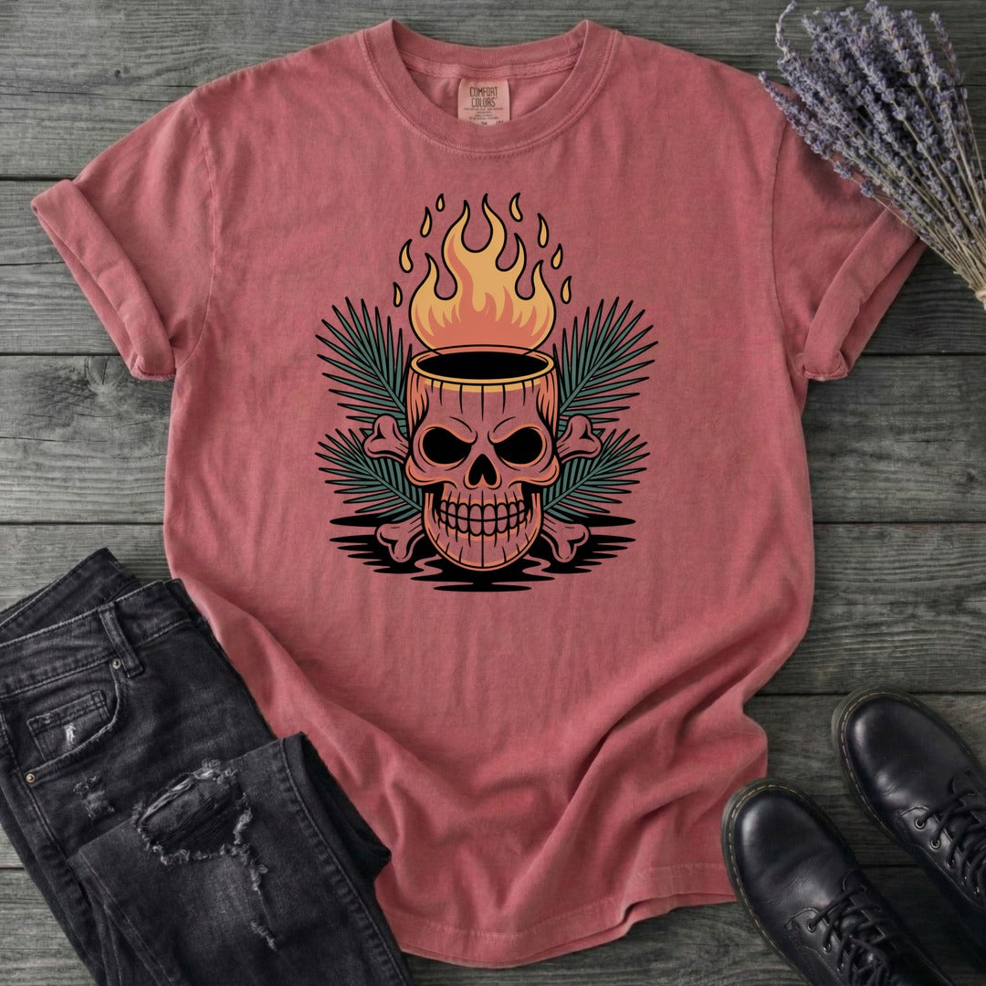 Tiki Skull Drink T-Shirt