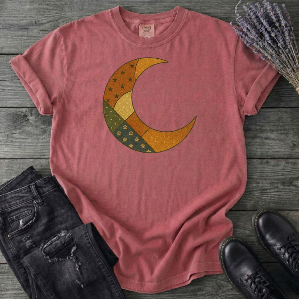 Patchwork Crescent Moon T-Shirt