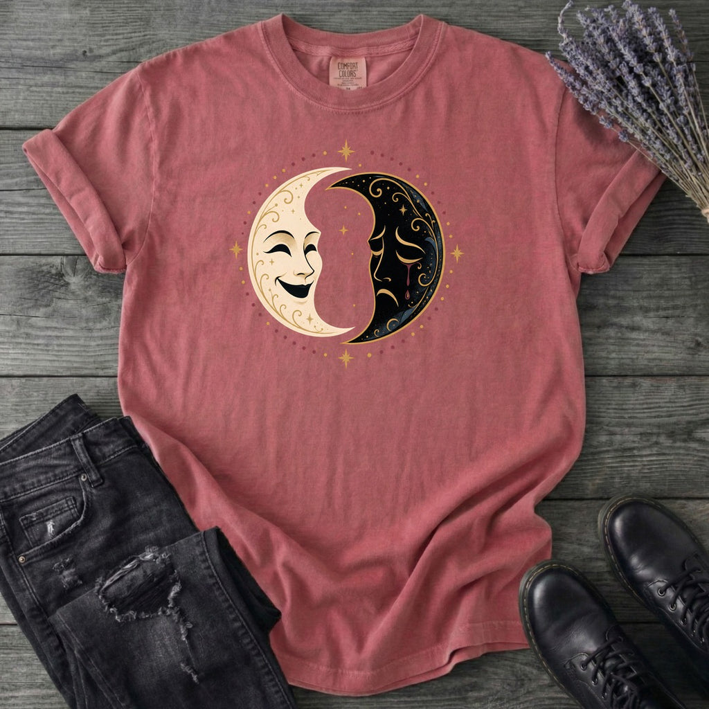 Comedy Tragedy Moons T-Shirt